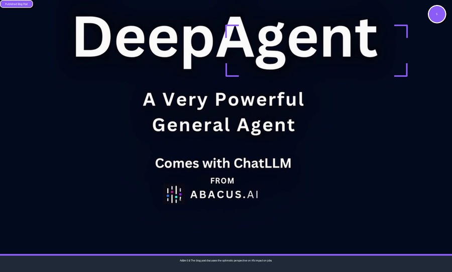 Published Blog Post