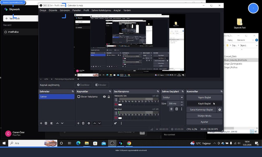Skywork Uygulamasına Giriş